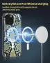 Калъф SCORPIFY за iPhone 15 Pro Max с MagSafe и маслиненозелен змийски принт, снимка 4