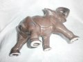 Стара Керамична  Фигура, Статуетка - Слон, снимка 3