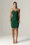 Бандажна зелена рокля, снимка 2