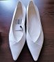 Обувки Mango, от естествена кожа, бели, снимка 1 - Дамски елегантни обувки - 42196535