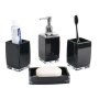 Комплект аксесоари за баня Cheffinger – 4 части, дозатор за сапун, чаша за четки и сапунерка, снимка 12