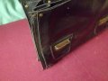 Стара кожена българска чанта, снимка 10