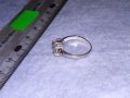 СКЪПОЦЕНЕН СРЕБЪРЕН ПРЪСТЕН СРЕБРО 925 с ЮВЕЛИРНО ШЛИФОВАН КАМЪК БЯЛО КОТЕШКО ОКО 38428, снимка 12