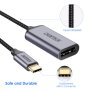 Адаптер Choetech, USB-C мъжки - Displayport женски, H11, 4K 60Hz, снимка 3