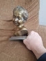 Бронзов бюст на момиче, снимка 5