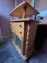 Масивен дървен шкаф / комод с чекмеджета и стъклени вратички, снимка 2