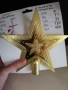 Нова Коледна декорация - звезда . Цвят  златист, цена 1,70лв, снимка 2