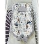 Луксозно гнездо за новородено бебе-катерици със сиво