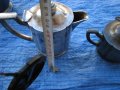 Фруктиера бонбониера поднос чайник захарница чаша и каничка, снимка 9