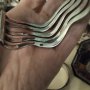Масивна сребърна гривна ръчна изработка , снимка 7