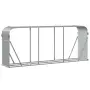 vidaXL Поставка за дърва, светлосив, 234x45x100см, поцинкована стомана, снимка 6
