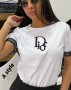 Бяла тениска Dior код Br242P, снимка 1 - Тениски - 44488834
