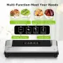 Вакуум машина Bonsenkitchen VS2100 – Вакуумно опаковане и запечатване за Sous Vide – Сребриста, снимка 2