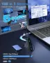 USB C хъб 4 порта JoyReken, USB C към USB хъб с удължен кабел 2 фута, адаптер тип C към USB , снимка 2