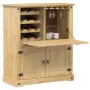 vidaXL Шкаф за вино "Corona" 97x45x114 см бор масив, снимка 2