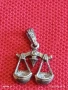 Сребърна висулка зодиакален знак ВЕЗНИ ♎ майсторска ръчна изработка 52634, снимка 7