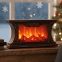 Декоративна LED камина с реалистичен ефект на пламък и жарава, снимка 4