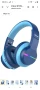 iClever Детски безжични Bluetooth слушалки с микрофон, цветни LED светлини, ограничена сила

, снимка 1