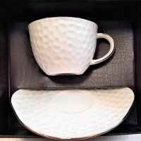 Луксозни  чаши за кафе и чай от изящен костен порцелан, снимка 2 - Подаръци за жени - 27212439