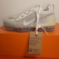 Nike Air VaporMax 2021 Flyknit "White & Pure Platinum" - Номер 37.5, снимка 4 - Маратонки - 44466636