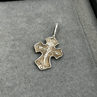 Сребърен кръст, кръст с разпятие Христово 01, снимка 1 - Колиета, медальони, синджири - 44631686
