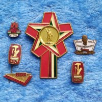6 бронзови унгарски значки - ком. пропаганда , снимка 3 - Колекции - 38767867