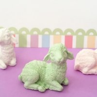 3D малко агне овца силиконов молд форма калъп гипс декор, снимка 1 - Форми - 40089782
