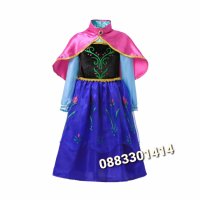 Рокля Анна Елза Замръзналото кралство Frozen Леденото кралство , снимка 2 - Детски рокли и поли - 42742044