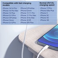 Нови 2 броя iPhone кабел за бързо зареждане, USB C 20W Айфон, снимка 4 - Аксесоари за Apple - 42235546