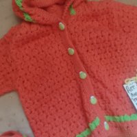 Бебешки плетен цветен костюм , снимка 4 - Комплекти за бебе - 41456234