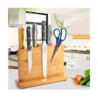 2912 Дървена магнитна поставка за ножове, снимка 3 - Аксесоари за кухня - 34265782