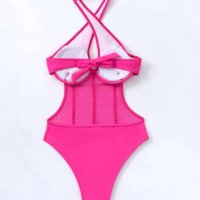 Бански Vermicina Pink - S M L XL размери, снимка 9 - Бански костюми - 41046571