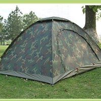 Камуфлажна палатка за къмпинг (200x200x130 см.) – 4 човека, снимка 1 - Палатки - 40772257
