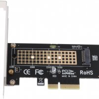 M.2 NVME към PCIe 3.0 x4 адаптер с алуминиев радиатор, снимка 1 - Други - 35686460