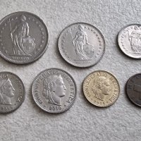 Монети. Швейцария. 2 ,1 , 1/2  франка  и 1 , 5 , 10, 20  рапена. 7 бройки. , снимка 13 - Нумизматика и бонистика - 36789136