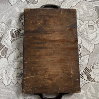Стара табла за сервиране дървена, снимка 2 - Антикварни и старинни предмети - 44733355