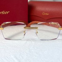 Cartier висок клас слънчеви очила Мъжки Дамски слънчеви с дървени дръжки, снимка 7 - Слънчеви и диоптрични очила - 41949038