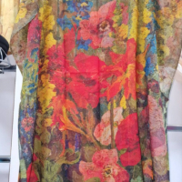 Туника-рокля за плажа в модерни цветни принтове и в свободна права кройка, универсален размер, снимка 7 - Туники - 44741694
