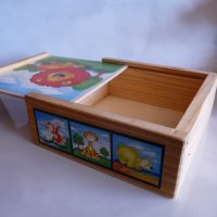 Дървена кутийка с рисунка на лъвче лъв за децата, снимка 3 - Други - 34327654