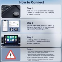 Нов Безжичен адаптер за Carplay на iPhone Донгъл за кола / автомобил, снимка 4 - Друга електроника - 41548105