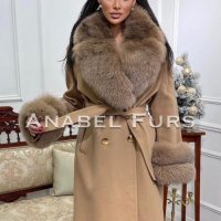 Луксозни дамски палта от естествен косъм и кашмир, снимка 10 - Палта, манта - 39542109