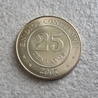 Монети. Никарагуа . 10 и 25 центавос . 2007 година., снимка 2 - Нумизматика и бонистика - 41793255