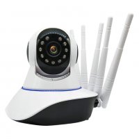  Камера за видеонаблюдение, от телефон, бебефон, микрофон, двупосочен звук, въртяща, 5 антени, IP , снимка 6 - IP камери - 40094060