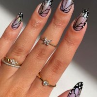 👑 💗Ново ! Комплект Разкошни Press-on Изкуствени Нокти 24 броя 💋 КОД : nail564💗 👑 💋, снимка 1 - Продукти за маникюр - 42289795