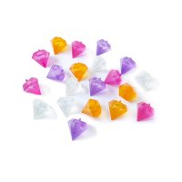 1524 Цветни кубчета за лед диаманти за многократна употреба 20 броя в комплект, снимка 6 - Форми - 41813055