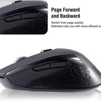 Нова Безжична мишка за лаптоп 2.4gh/USB применик за PC Mac,Chromebook,MacBook, снимка 6 - Клавиатури и мишки - 41139945