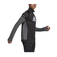 ✅НОВА ОРИГИНАЛНА Мъжка спортна блуза Adidas Block, Черен/Сив - S/M/L/XL, снимка 1 - Спортни дрехи, екипи - 42067701