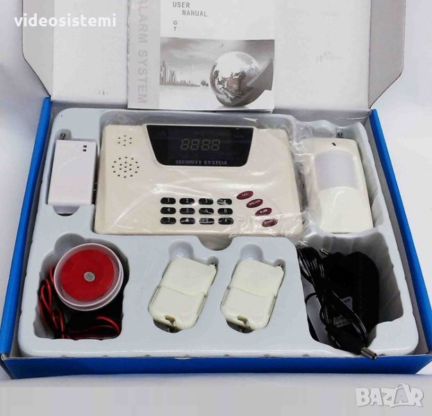 Безжична система аларма използваща GSM SIM карта на произволен оператор - подходяща за дома, вилата,, снимка 1