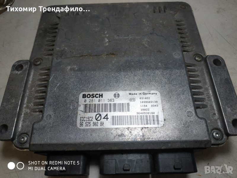 Ecu 2.2hdi 0281011363, 0 281 011 363,96 525 902 80, 9651938280 CITROEN C8, ситроен ц8, fiat ulisse, , снимка 1