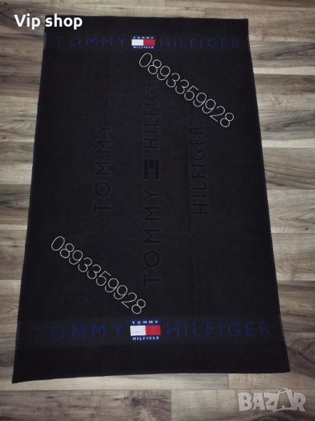 Плажни кърпи Tommy Hilfiger черна 170/100, снимка 1